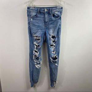 American Eagle Ne(x)t Level Stretch Ripped Jeans Size 10